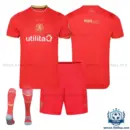 Middlesbrough Home Kid Replica Football Kit 2026/27 - overview with socks