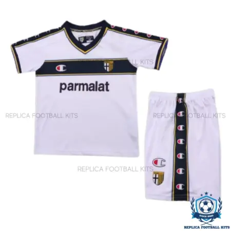 Retro Parma Away Kid Replica Football Kit 2002/03 - front view