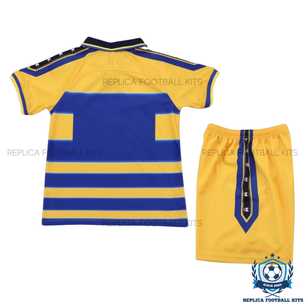 Retro Parma Home Kid Replica Football Kit 1999/2000 - back view