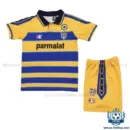 Retro Parma Home Kid Replica Football Kit 1999/2000 - front view