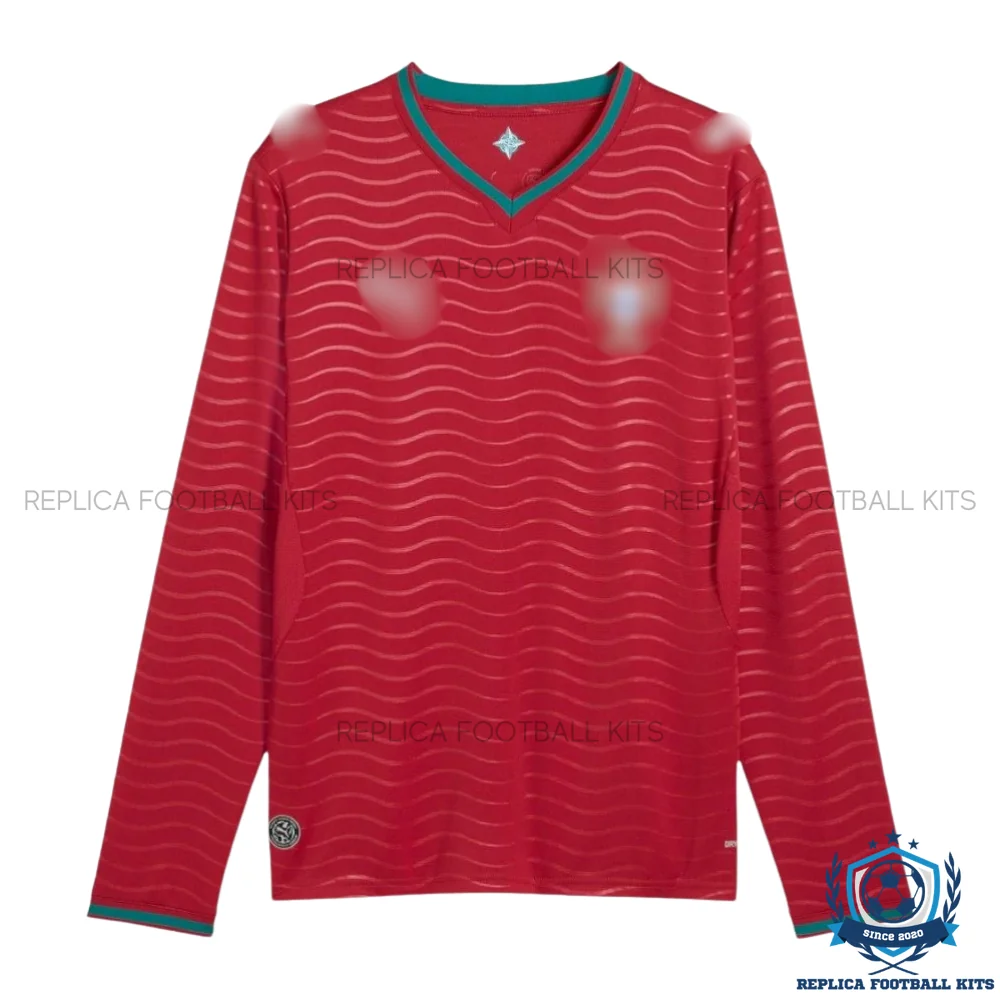 Portugal World Cup 2026 Home Men Replica Football Shirt Long Sleeve - front view