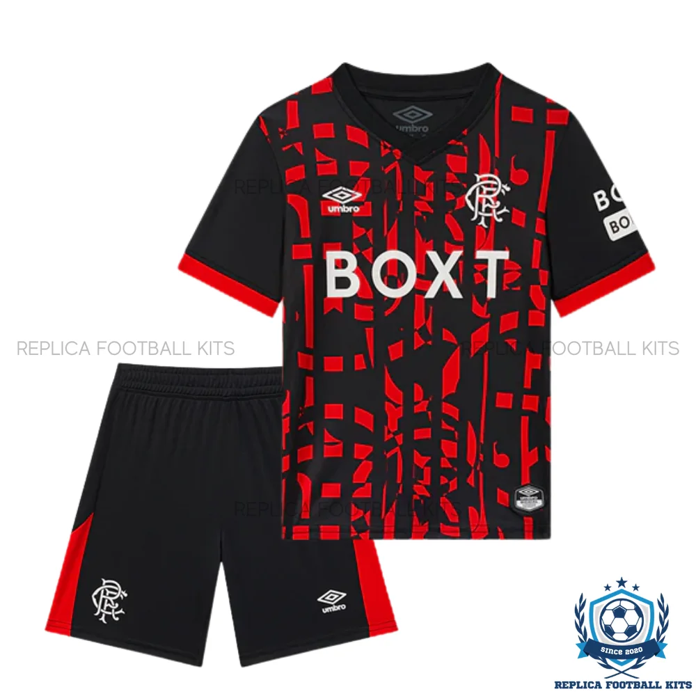 Rangers Third Kid Replica Football Kit 2026/27 - front view