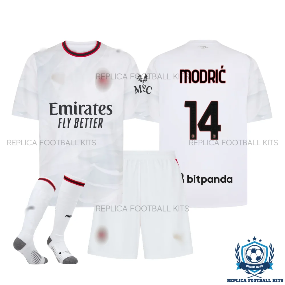 AC Milan MODRIĆ 14 Away Kid Replica Football Kit 2026/27 - overview