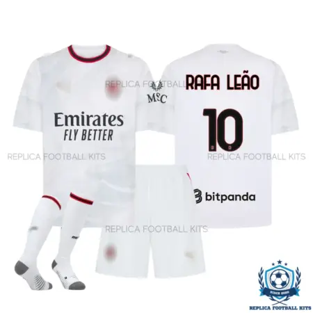 AC Milan RAFA LEÃO 10 Away Kid Replica Football Kit 2026/27 - overview