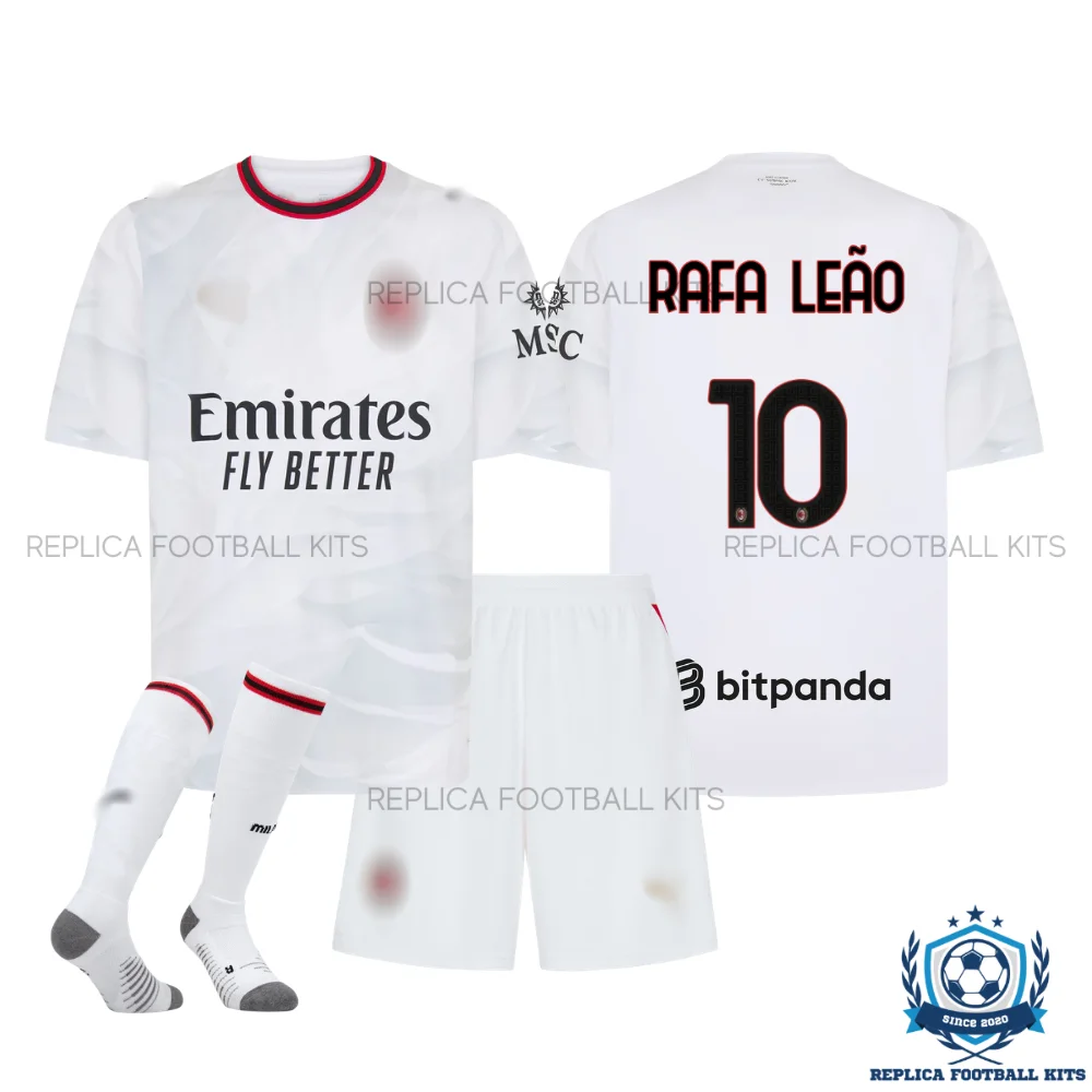 AC Milan RAFA LEÃO 10 Away Kid Replica Football Kit 2026/27 - overview