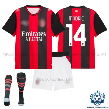 AC Milan MODRIĆ 14 Home Kid Replica Football Kit 2026/27 - overview
