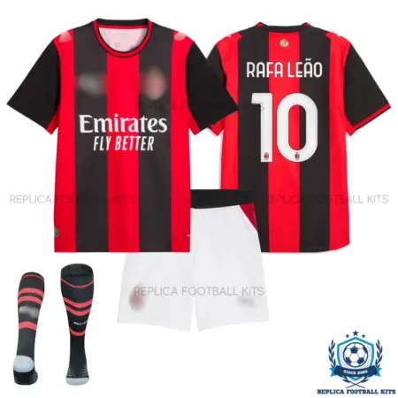 AC Milan RAFA LEÃO 10 Home Kid Replica Football Kit 2026/27 - overview