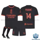 AC Milan MODRIĆ 14 Third Kid Replica Football Kit 2026/27 - overview with socks