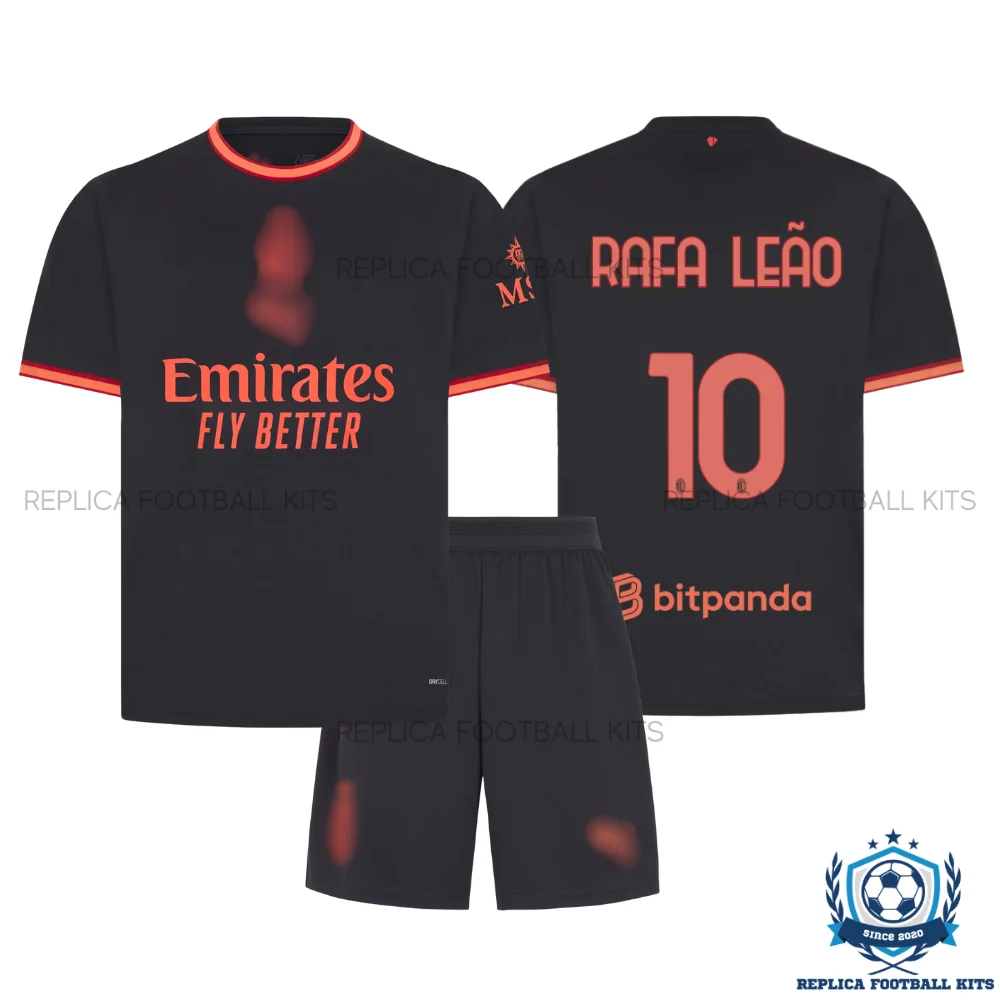 AC Milan RAFA LEÃO 10 Third Kid Replica Football Kit 2026/27