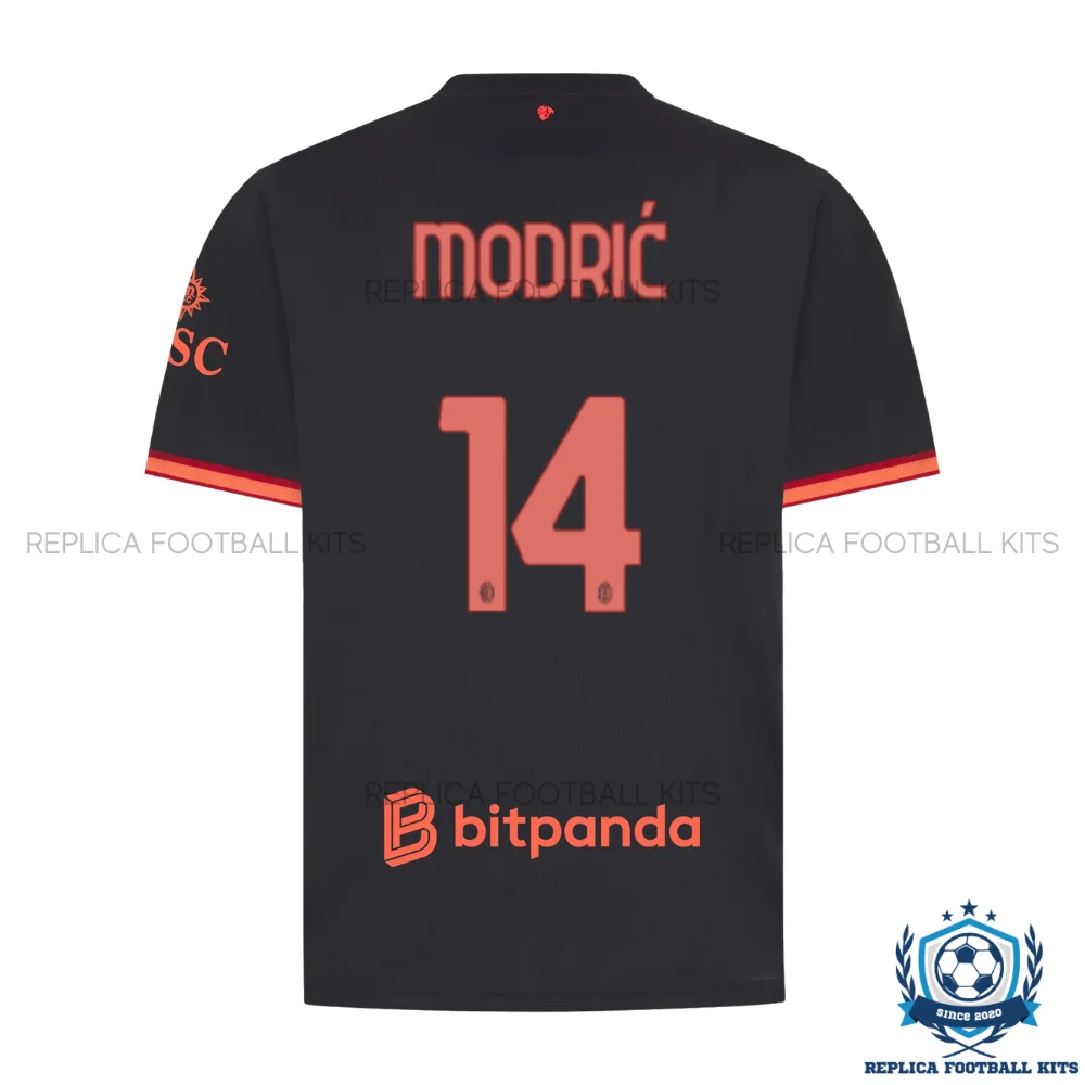AC Milan MODRIĆ 14 Third Men Replica Football Shirt 2026/27 - backview