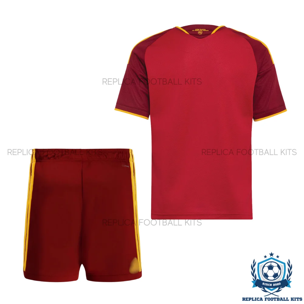 AS Roma Home Kid Replica Football Kit 2026/27 - backview