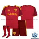 AS Roma Home Kid Replica Football Kit 2026/27 - overview with socks