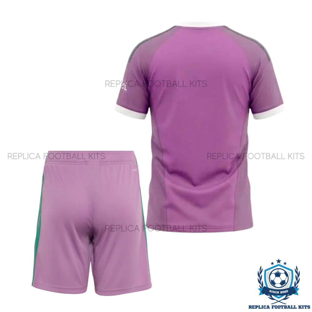 Arsn@l Light Purple Goalkeeper Kid Replica Football Kit 2026/27 - backview