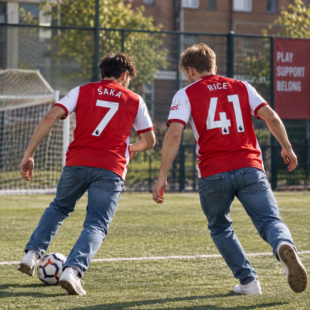 Arsn@l SAKA 7 & RICE 41 2026/27 Full Shirt Gift Set - Home Men Replica Football Shirts - gen pic