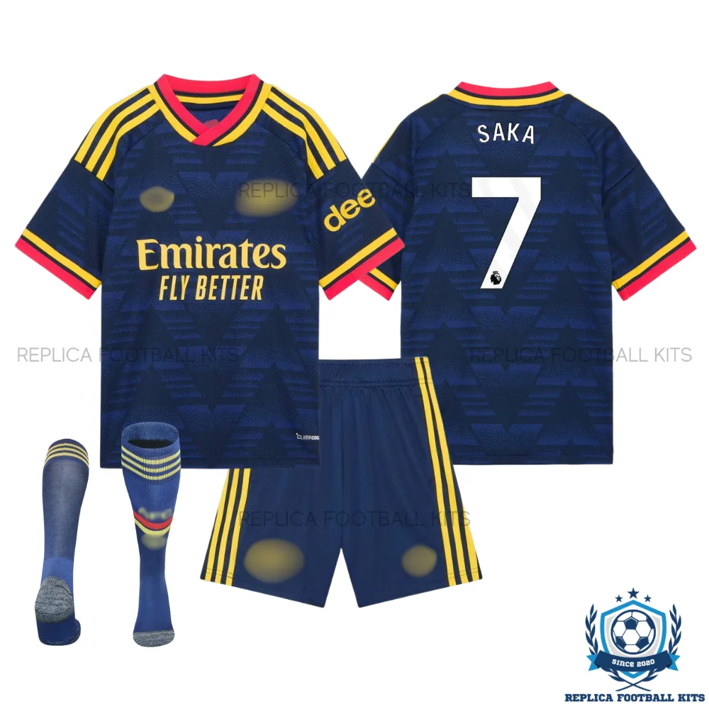 Arsn@l SAKA 7 Away Kid Replica Football Kit 2026/27 - overview