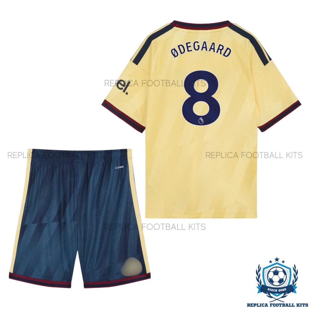 Arsn@l ØDEGAARD 8 Third Kid Replica Football Kit 2026/27 - backview