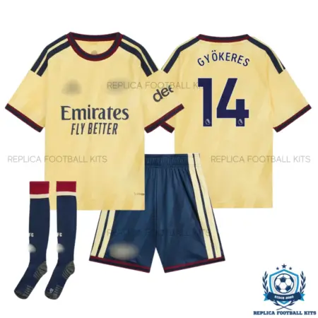 Arsn@l GYÖKERES 14 Third Kid Replica Football Kit 2026/27 - overview