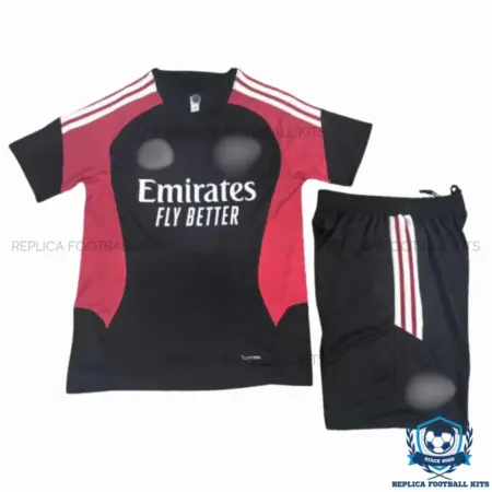 Arsn@l Black Red Training Kid Replica Football Kit 2026/27 - overview