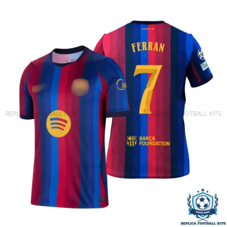 Barcelona FERRAN 7 Home Men Replica Football Shirt 2026/27 - overview