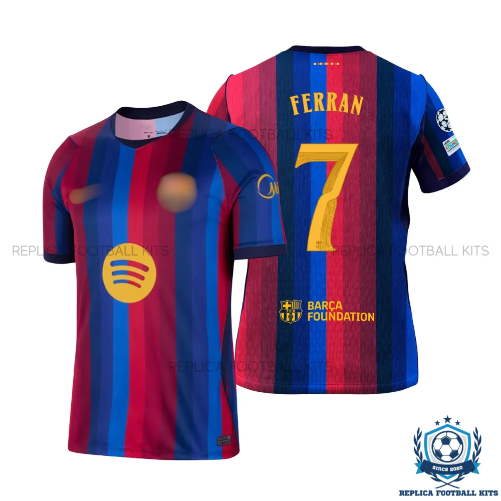 Barcelona FERRAN 7 Home Men Replica Football Shirt 2026/27