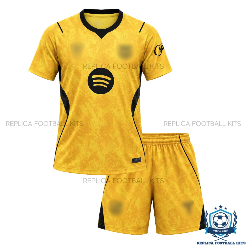 Barcelona Goalkeeper Kid Replica Football Kit 2026/27 - front view