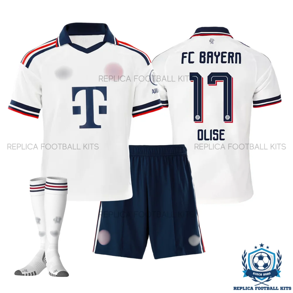 Bayern Munich OLISE 17 Away Kid Replica Football Kit 2026/27 - overview