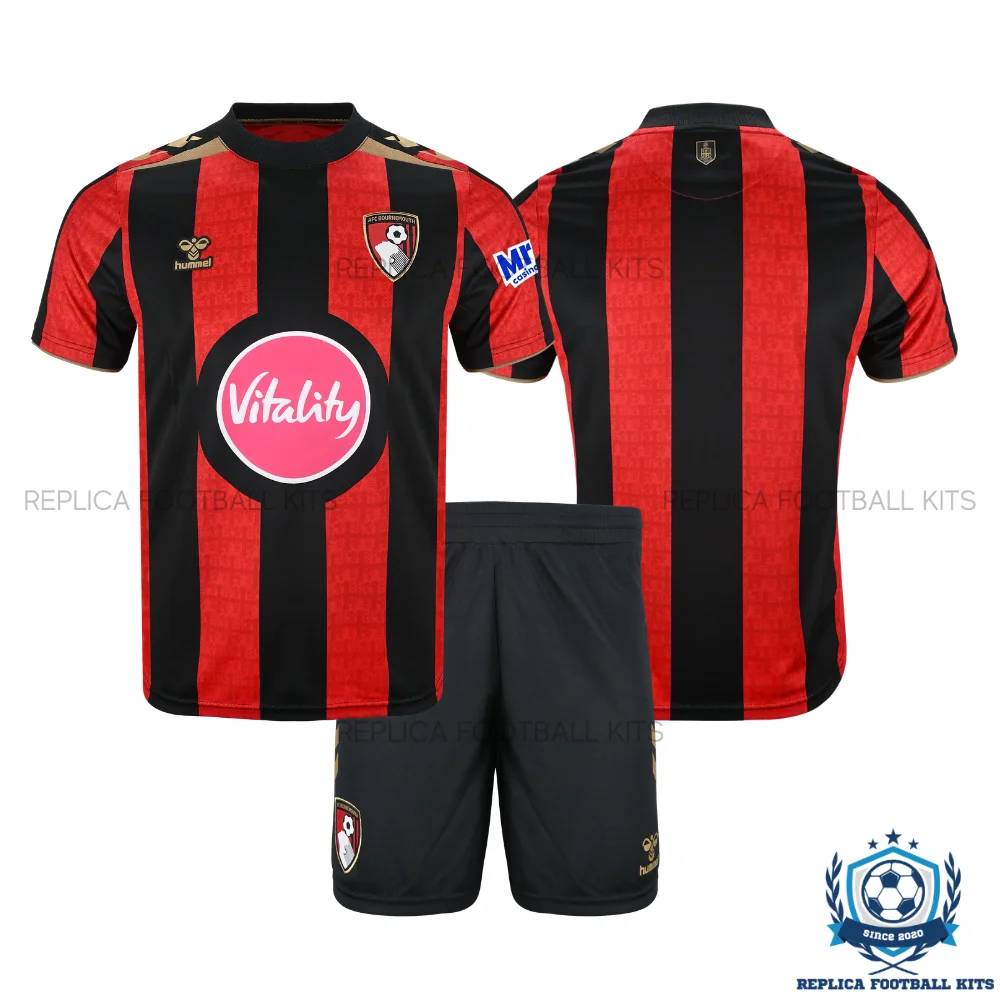 Bournemouth Home Kid Replica Football Kit 2026/27 - overview