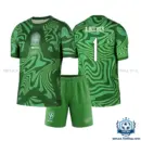 Brazil World Cup 2026 A.BECKER 1 Green Goalkeeper Kid Replica Football Kit - overview