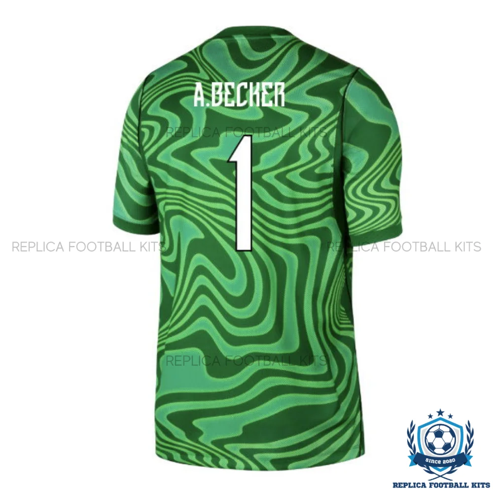 Brazil World Cup 2026 A.BECKER 1 Goalkeeper Men Replica Football Shirt - backview