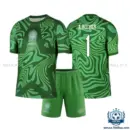 Brazil World Cup 2026 A.BECKER 1 Green Goalkeeper Kid Replica Football Kit - overview