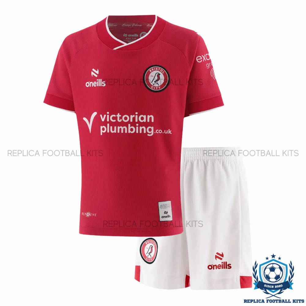 Bristol City Home Kid Replica Football Kit 2026/27 - front view