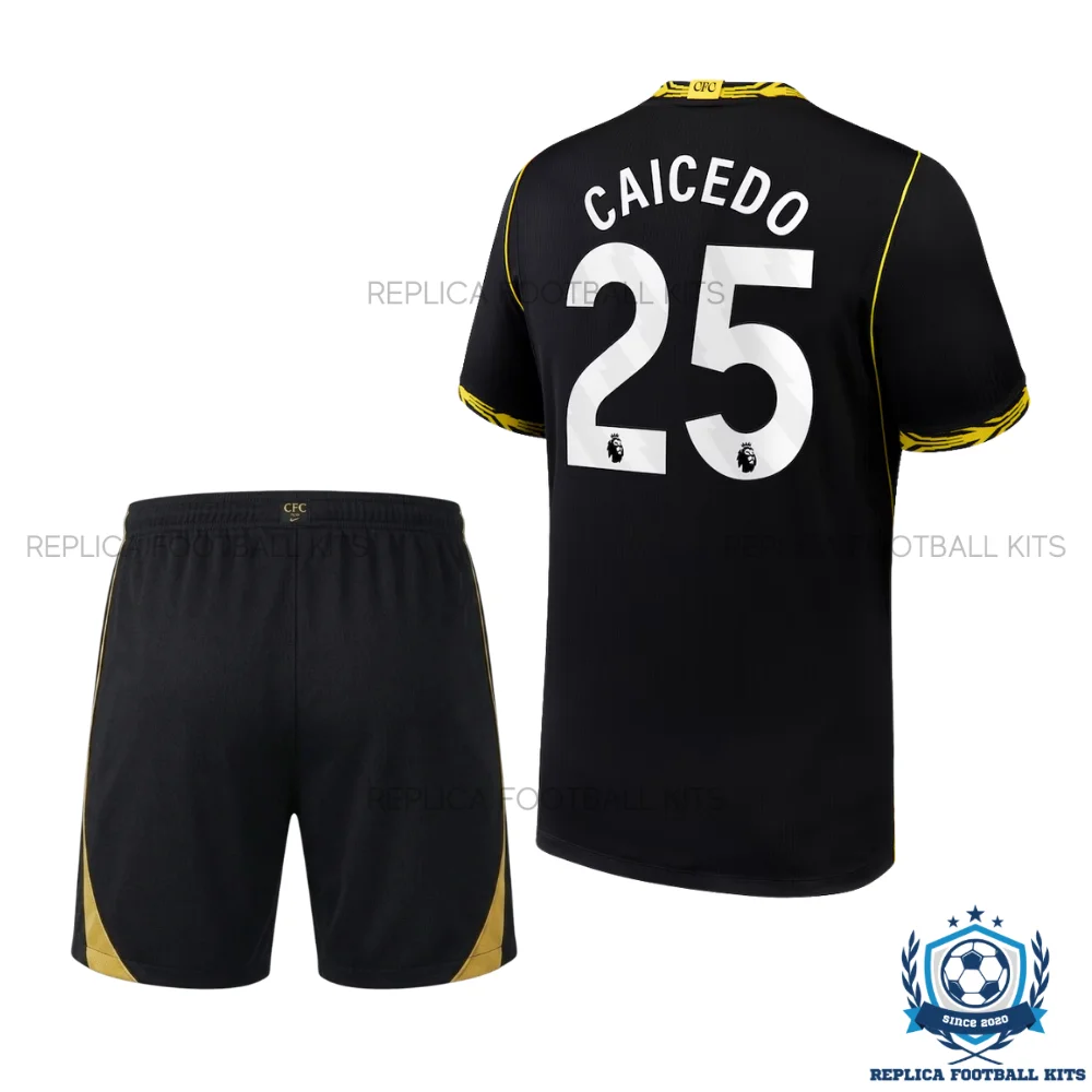 Chelsea CAICEDO 25 Away Kid Replica Football Kit 2026/27 - backview