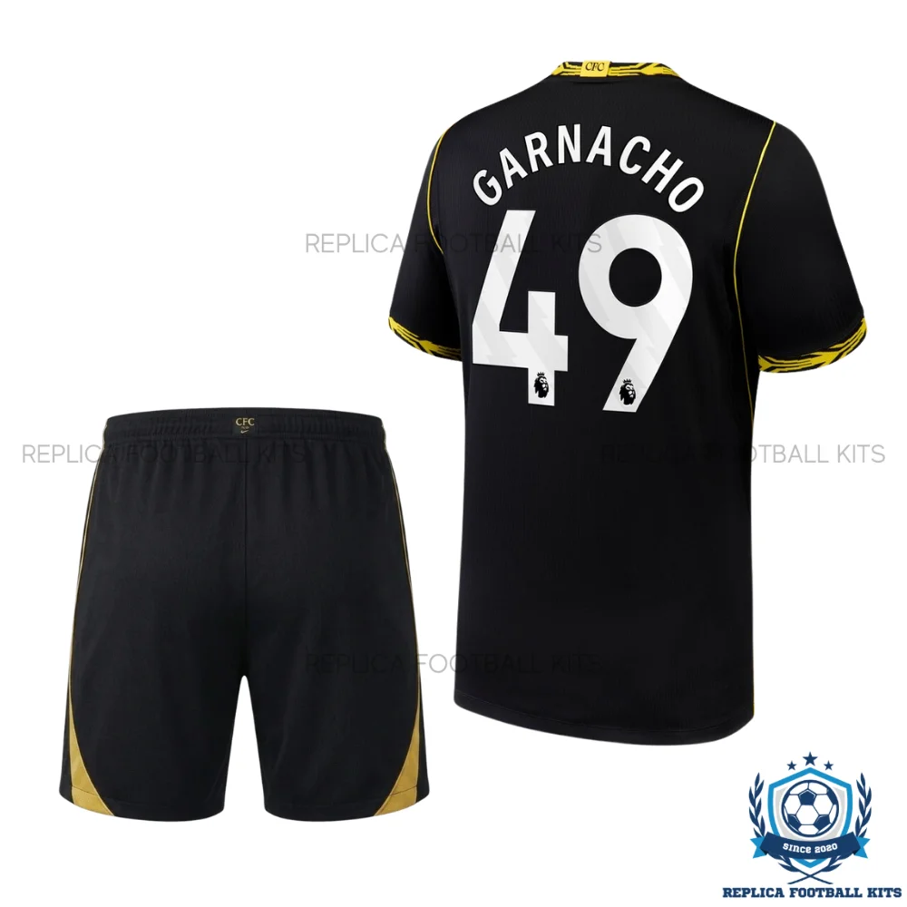 Chelsea GARNACHO 49 Away Kid Replica Football Kit 2026/27 - backview