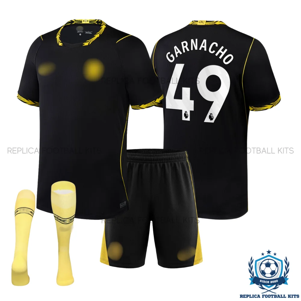 Chelsea GARNACHO 49 Away Kid Replica Football Kit 2026/27 - overview