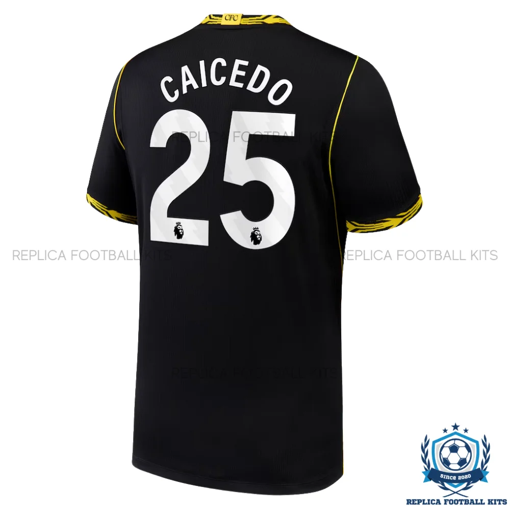 Chelsea CAICEDO 25 Away Men Replica Football Shirt 2026/27 - backview