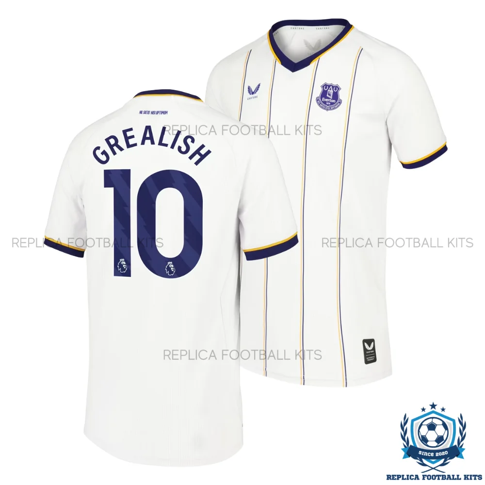 Everton GREALISH 10 Away Men Replica Football Shirt 2026/27 - overview