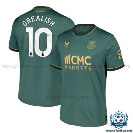 Everton GREALISH 10 Third Men Replica Football Shirt 2026/27 - overview