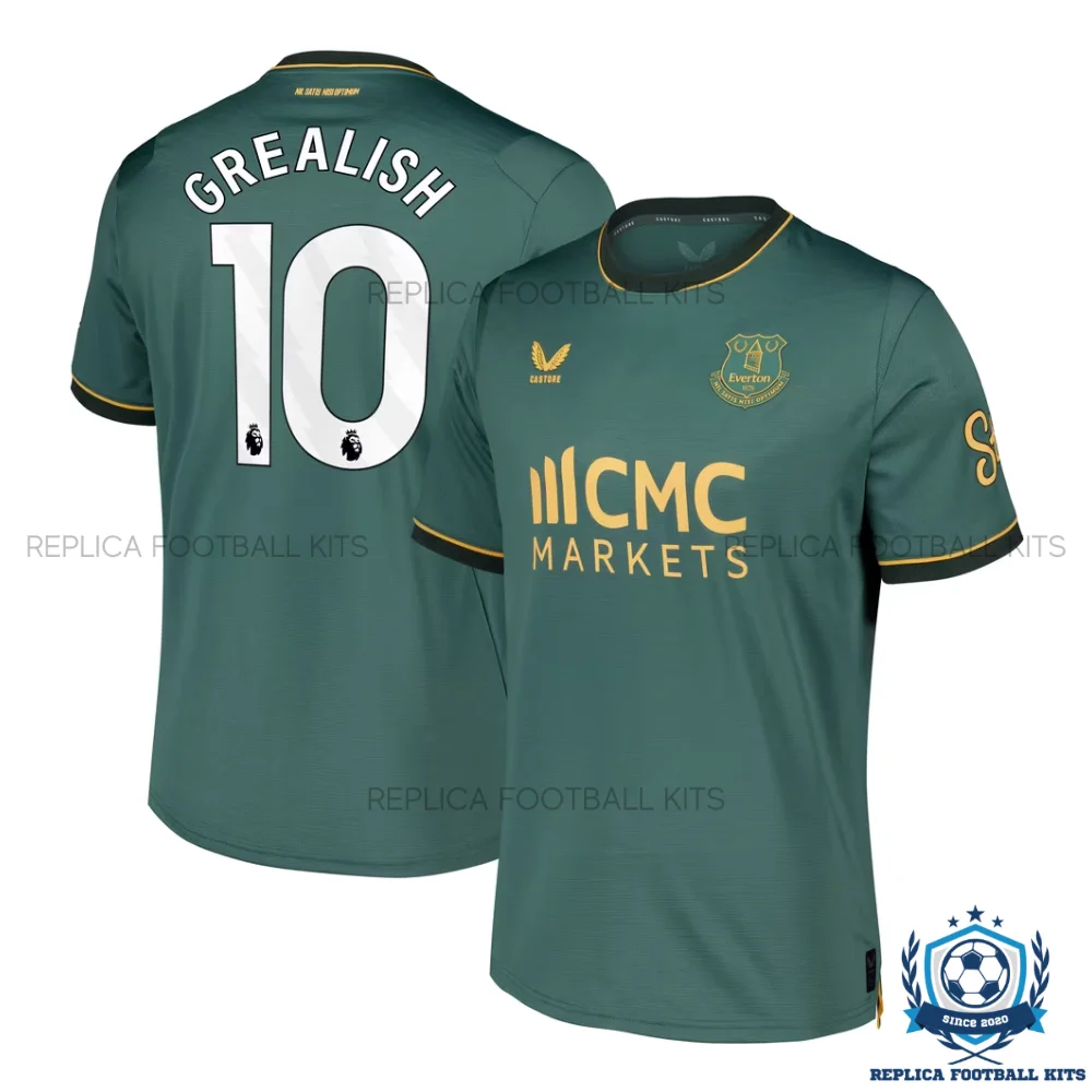 Everton GREALISH 10 Third Men Replica Football Shirt 2026/27 - overview
