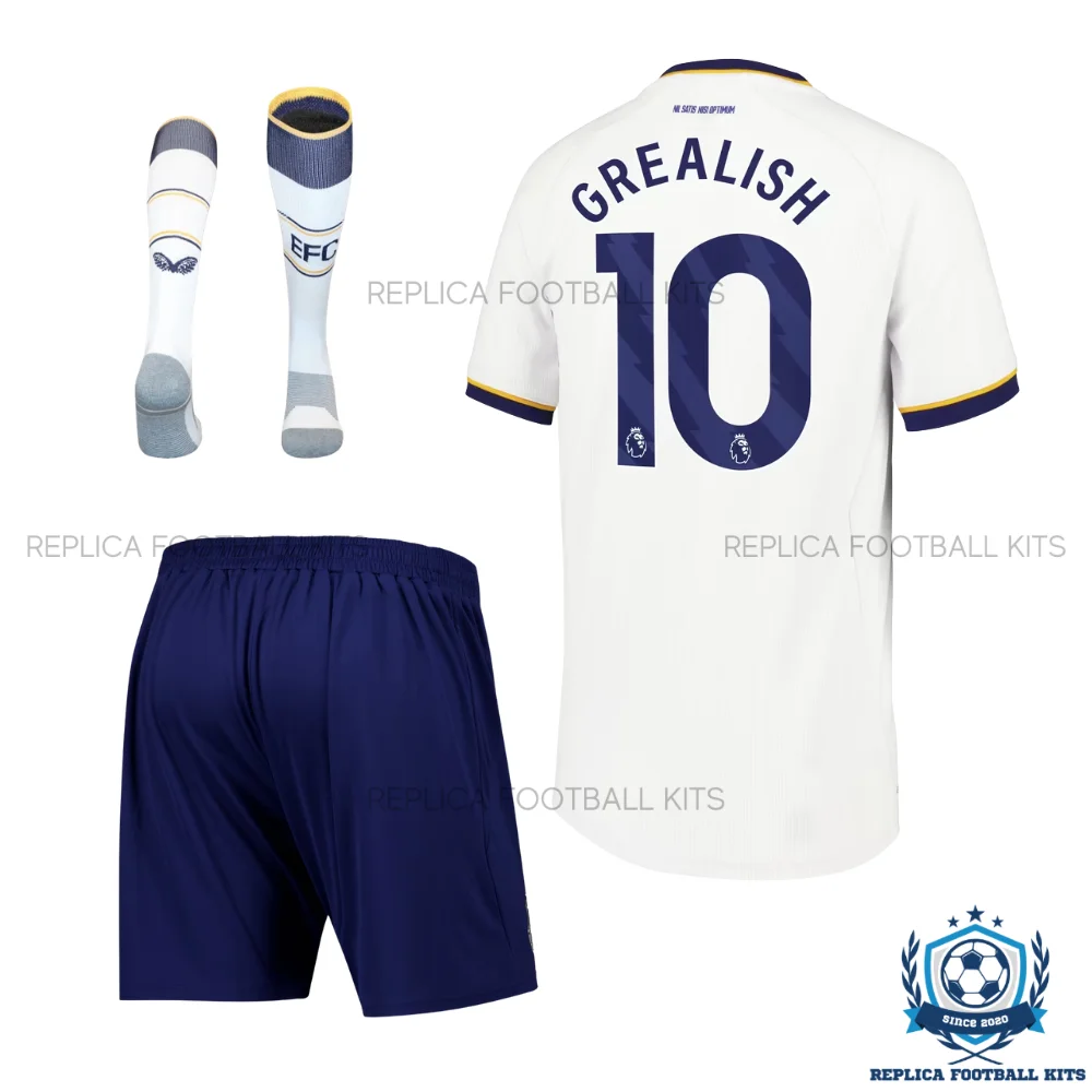 Everton GREALISH 10 Away Kid Replica Football Kit 2026/27 - backview