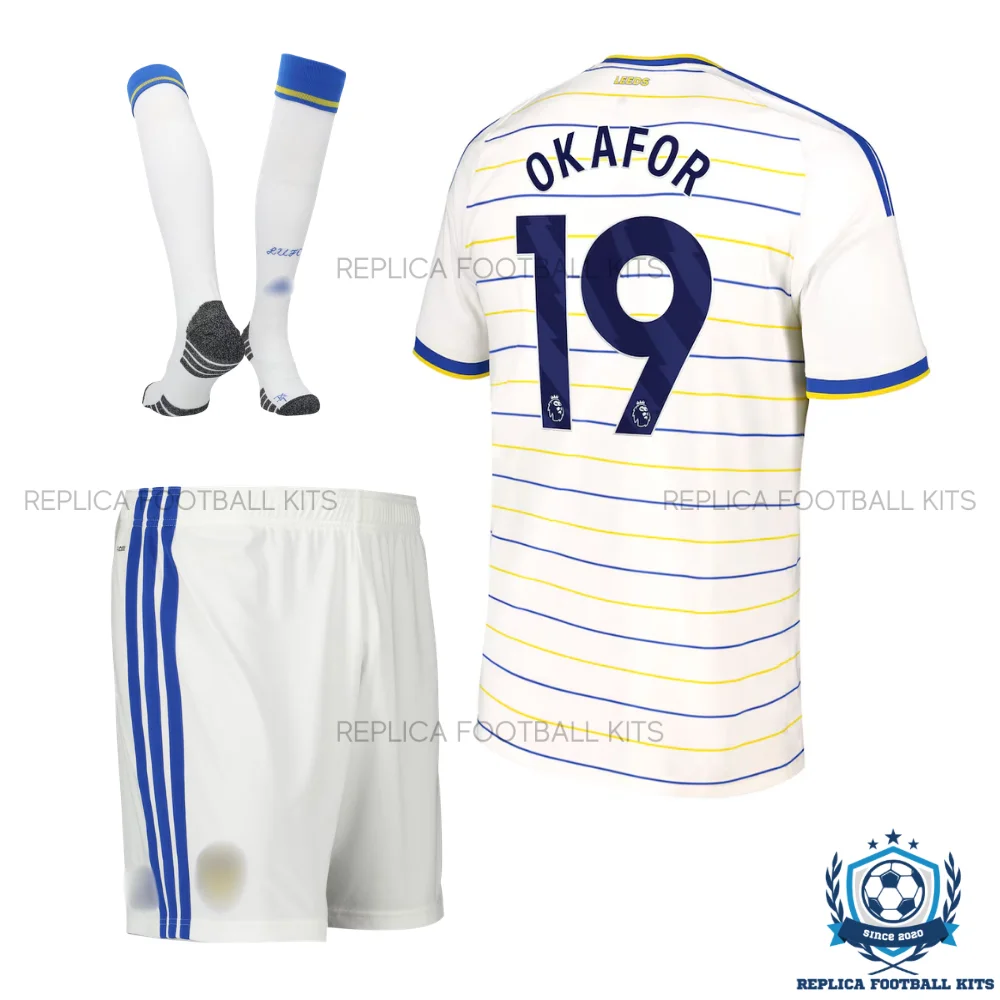 Leeds United OKAFOR 19 Home Kid Replica Football Kit 2026/27 - backview