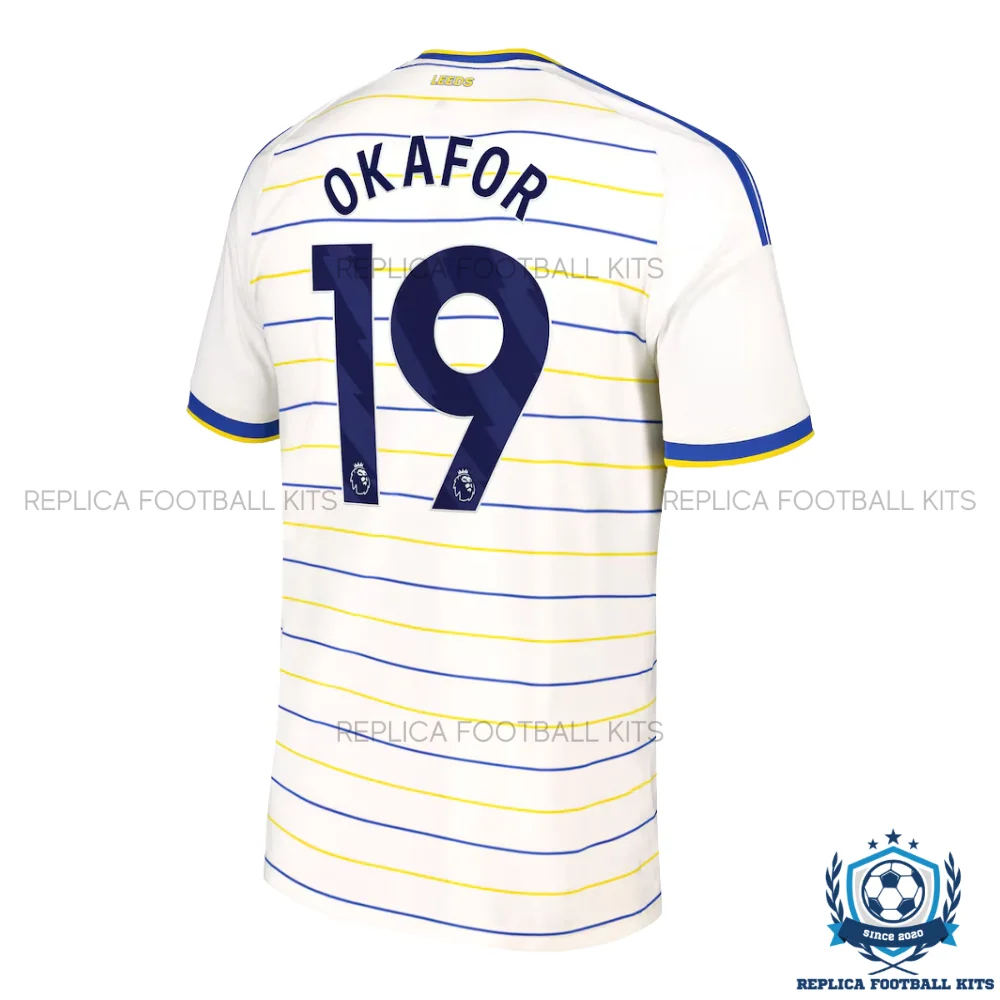 Leeds United OKAFOR 19 Home Men Replica Football Shirt 2026/27 - backview