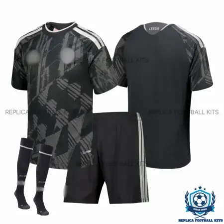 Leeds United Third Kid Replica Football Kit 2026/27 - overview with socks