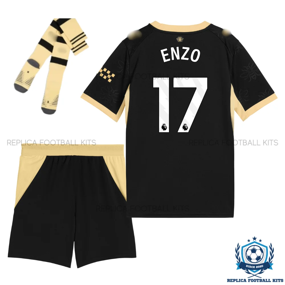 Manchester City ENZO 17 Away Kid Replica Football Kit 2026/27 - backview