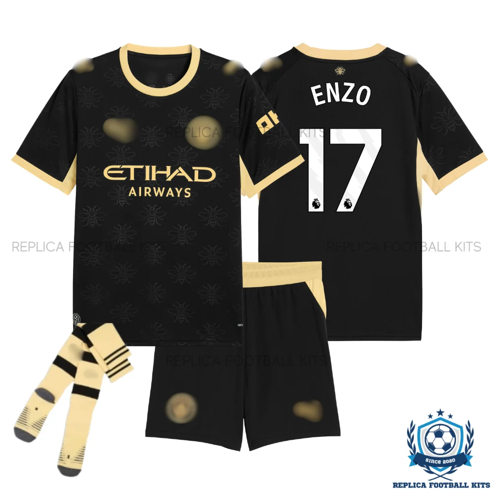 Manchester City ENZO 17 Away Kid Replica Football Kit 2026/27 - overview