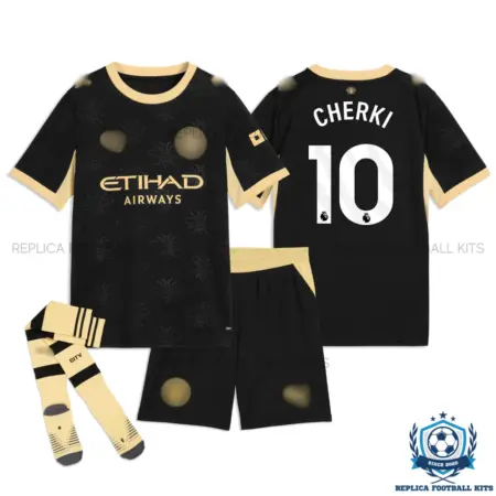 Manchester City CHERKI 10 Away Kid Replica Football Kit 2026/27 - overview