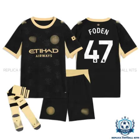 Manchester City FODEN 47 Away Kid Replica Football Kit 2026/27 - overview