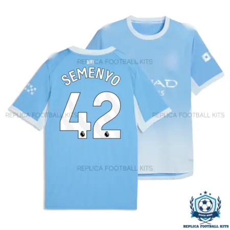 Manchester City SEMENYO 42 Home Men Replica Football Shirt 2026/27 - overview