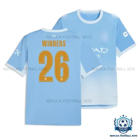Manchester City WINNERS 26 Home Men Replica Football Shirt 2026/27 - overview