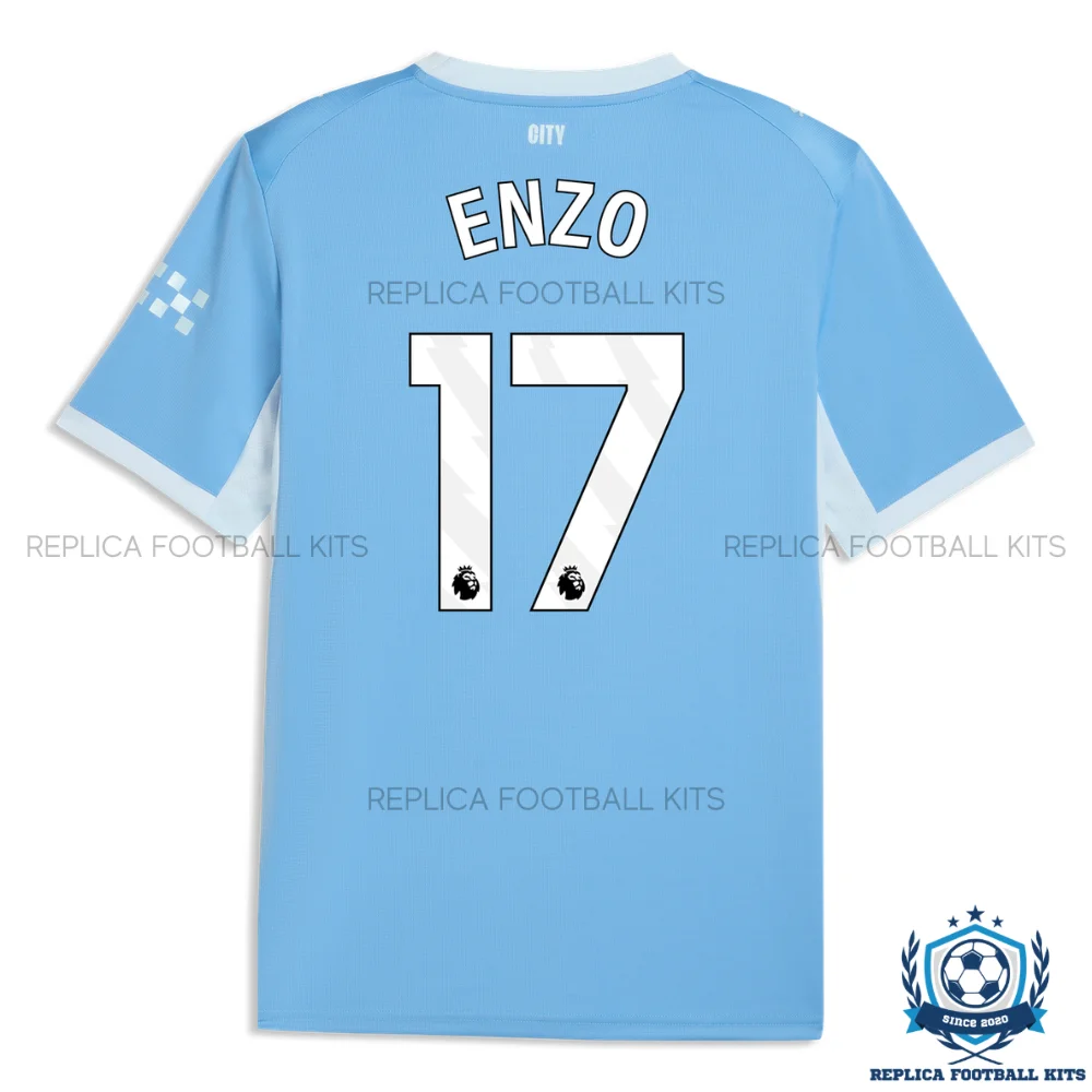 Manchester City ENZO 17 Home Men Replica Football Shirt 2026/27 - backview
