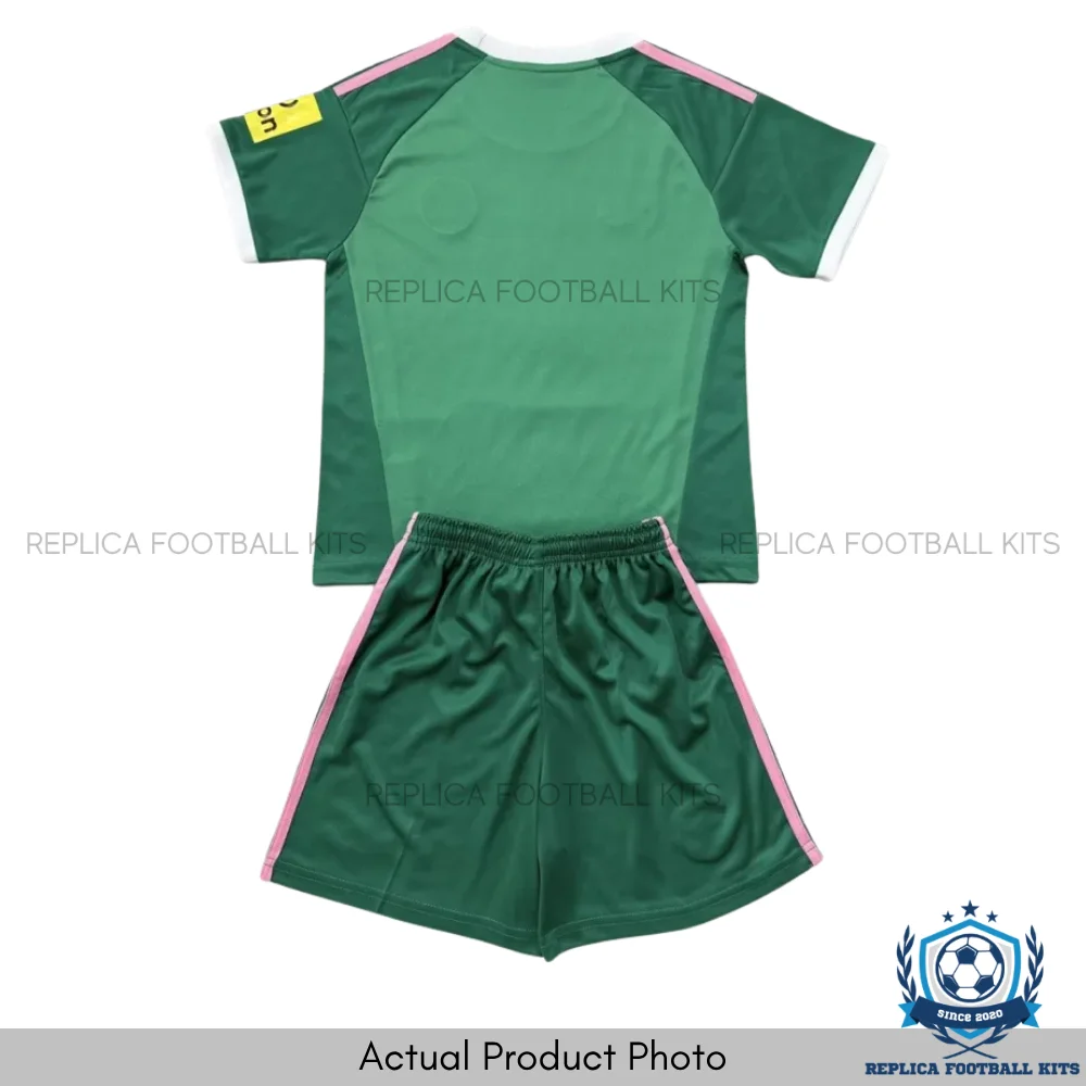 Newcastle Green Goalkeeper Kid Replica Football Kit 2026/27 - backview actual